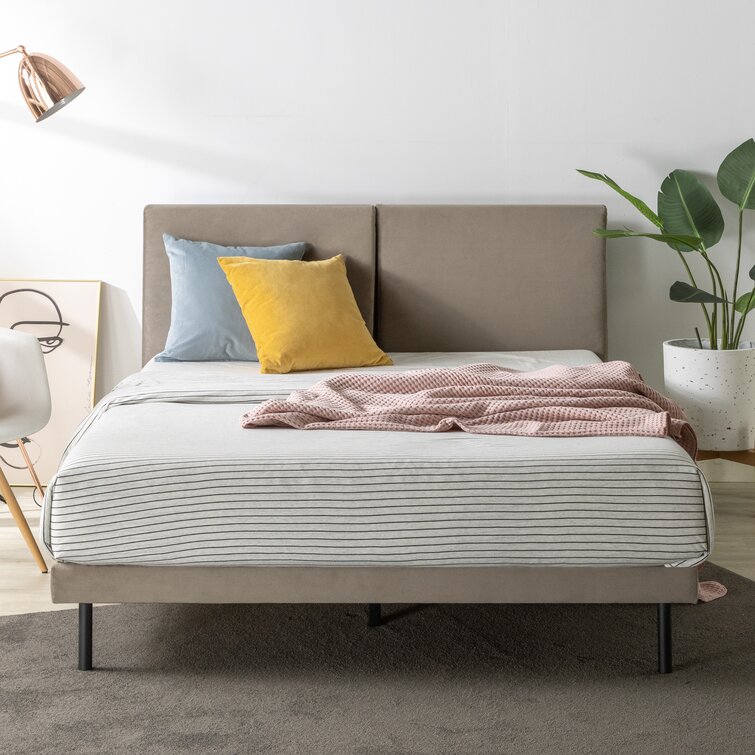 Modern bed on sale frame wayfair